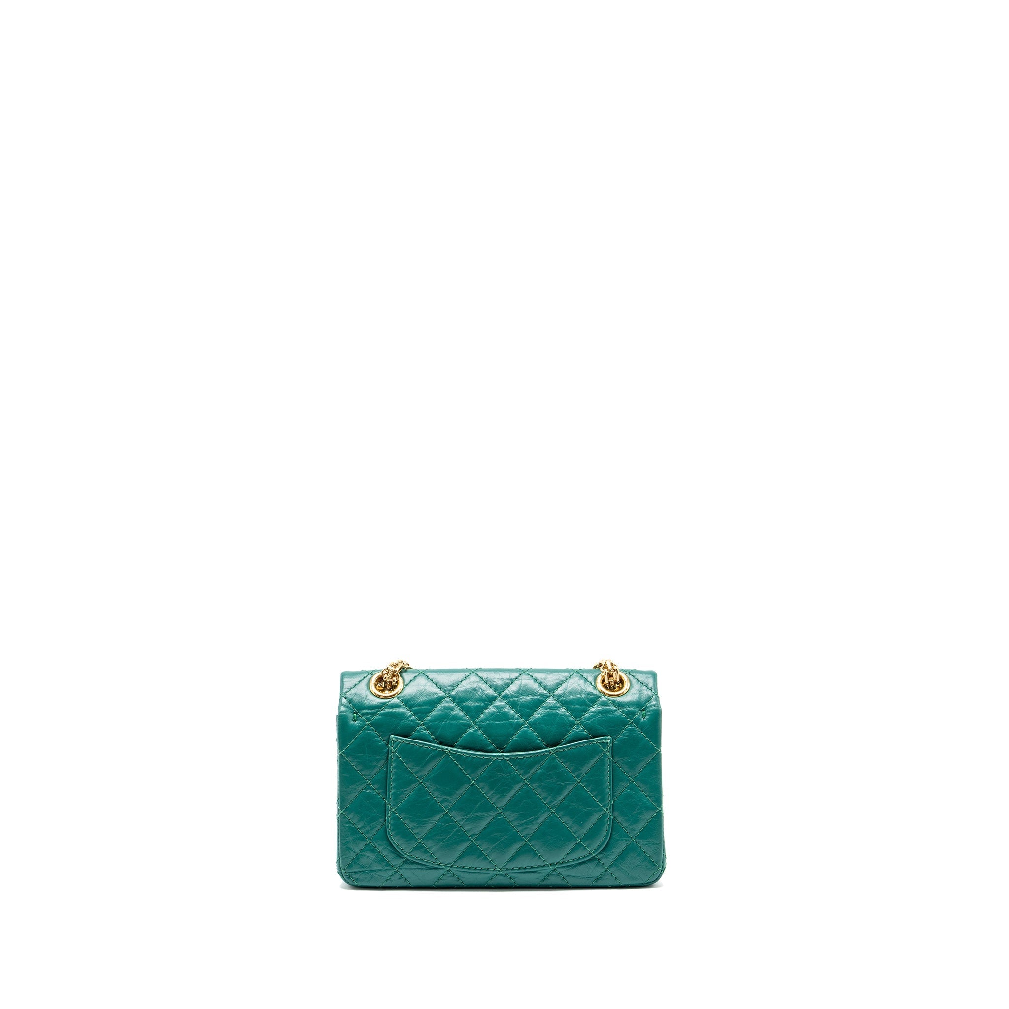 Chanel Mini 2.55 Reissue Flap Bag Calfskin Green