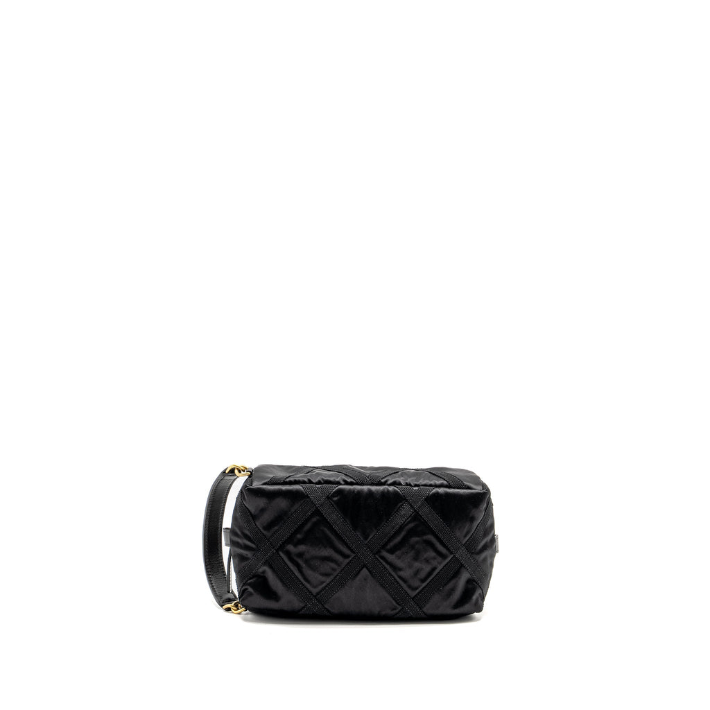 Chanel 22p Travel Pouch With Sleep Mask Nylon Black