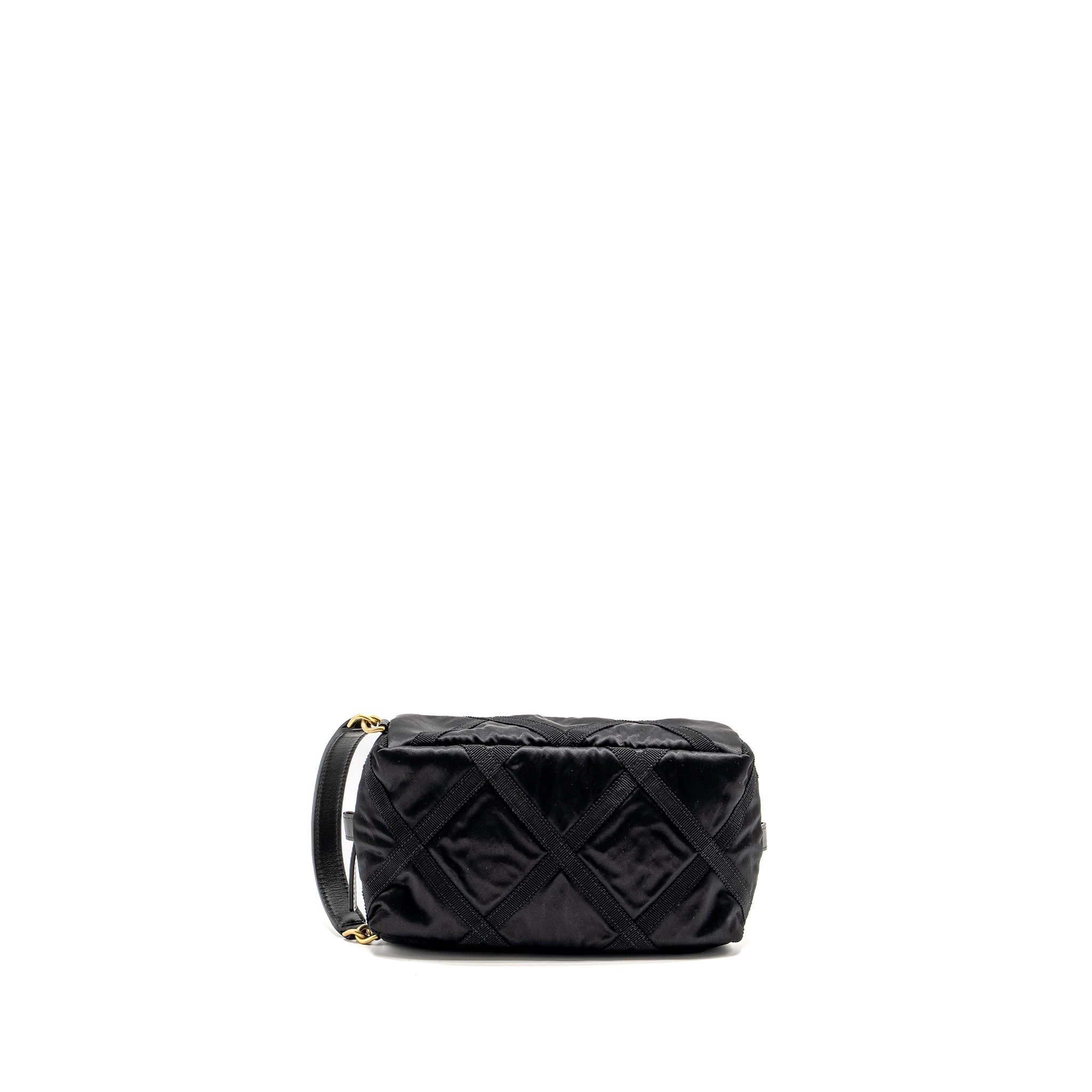 Chanel 22p Travel Pouch With Sleep Mask Nylon Black