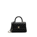 chanel small coco handle caviar black L (microchip)