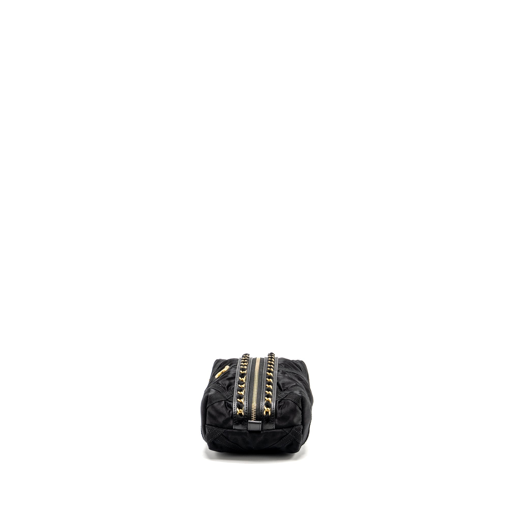 Chanel 22p Travel Pouch With Sleep Mask Nylon Black