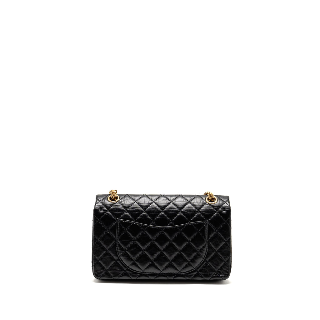 Chanel Small 2.55 Reissue Double Flap Bag Age Calfskin Black