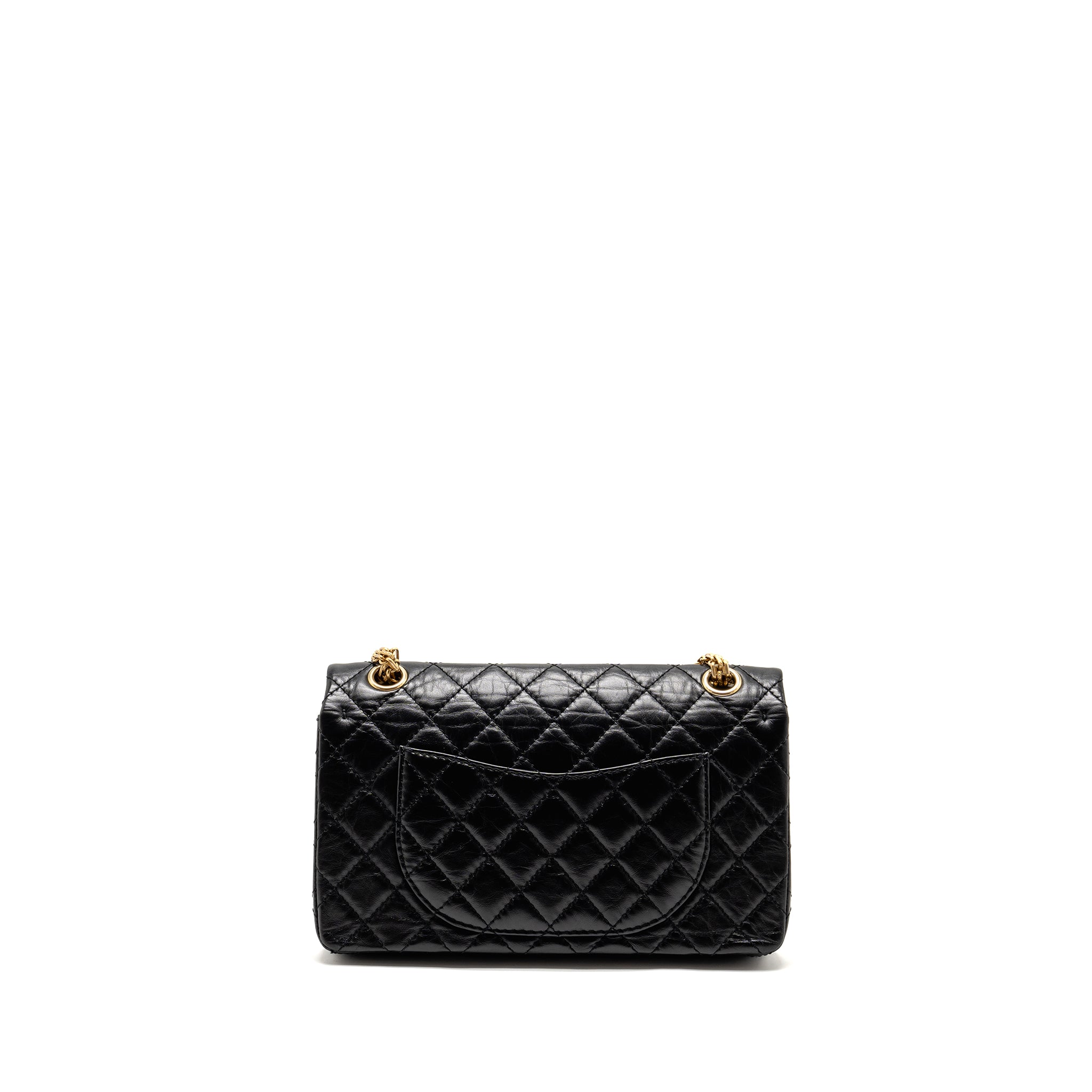 Chanel Small 2.55 Reissue Double Flap Bag Age Calfskin Black