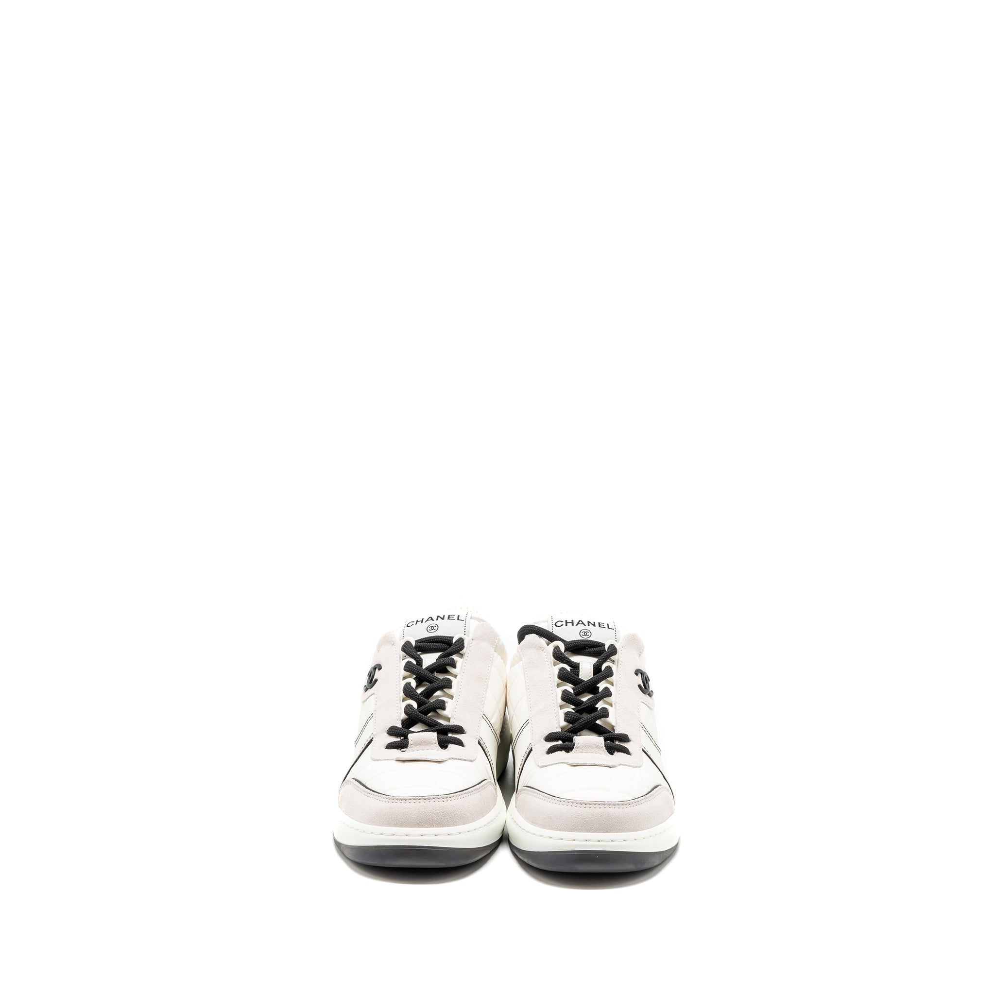 Chanel Size 38 23C sneakers Multicolour black / white / light grey