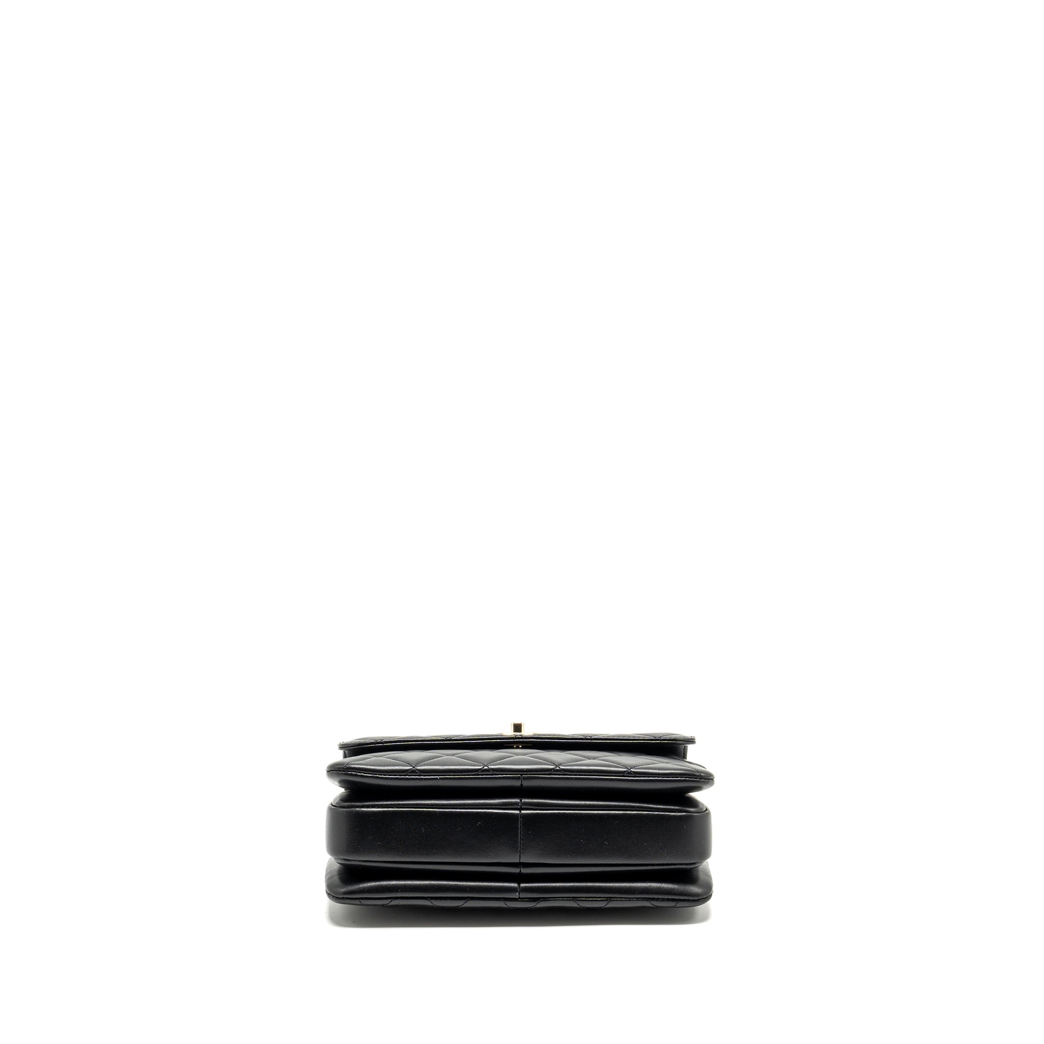 Chanel Small Trendy CC Flap Bag Lambskin Black L (Microchip)