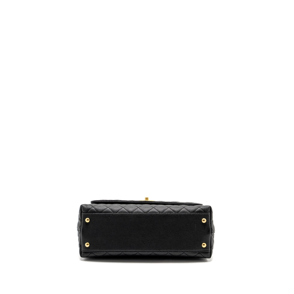 Chanel Medium Coco Handle Limited Edition Caviar Black  (microchip)
