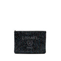 Chanel 20A Deauville Pouch Sequins/Calfskin Black/Multicolour