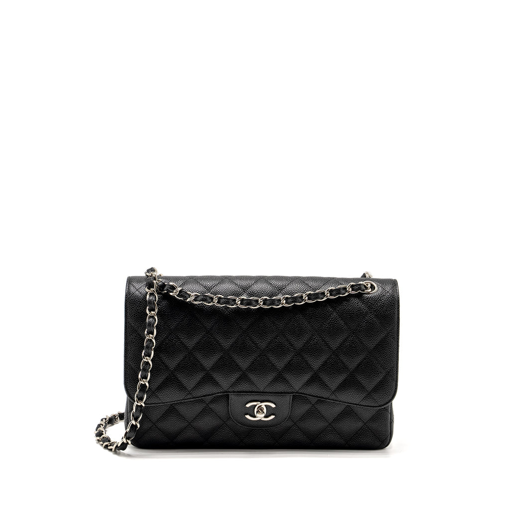 Chanel Jumbo Classic Double Flap Bag Caviar Black
