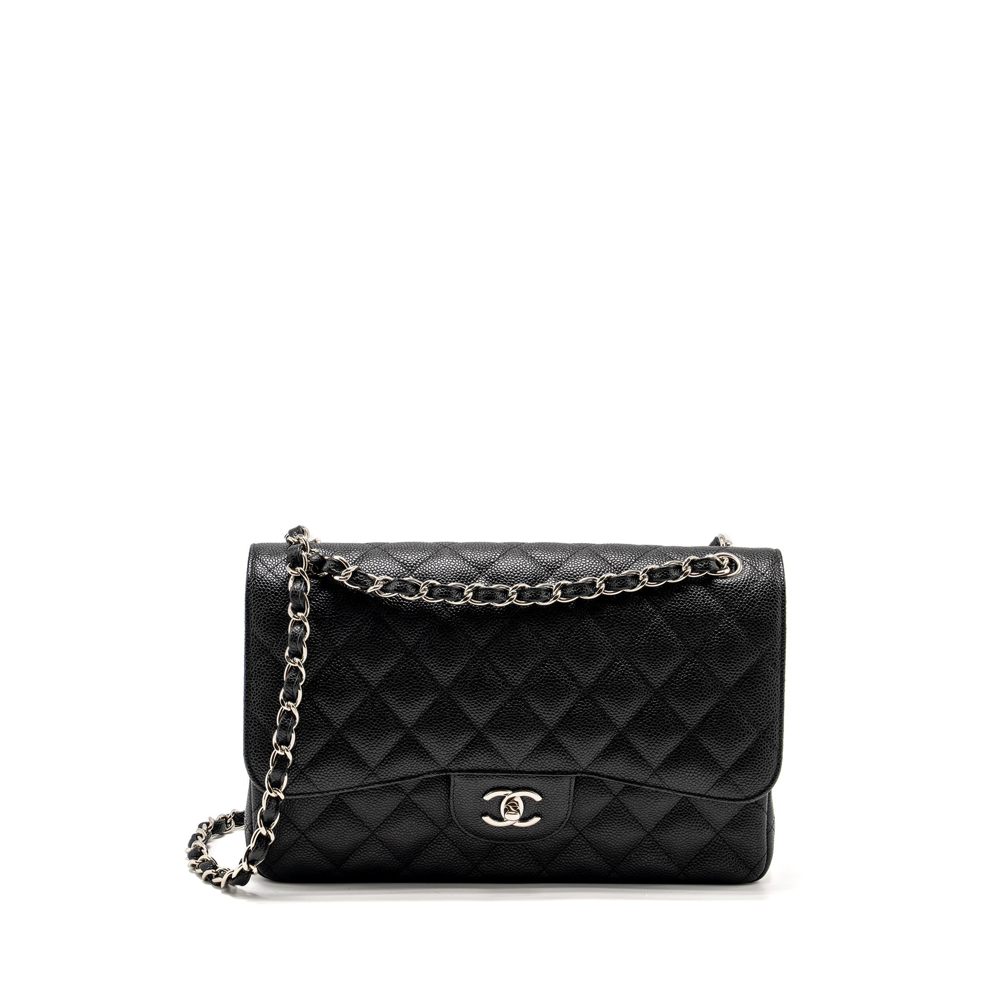 Chanel Jumbo Classic Double Flap Bag Caviar Black