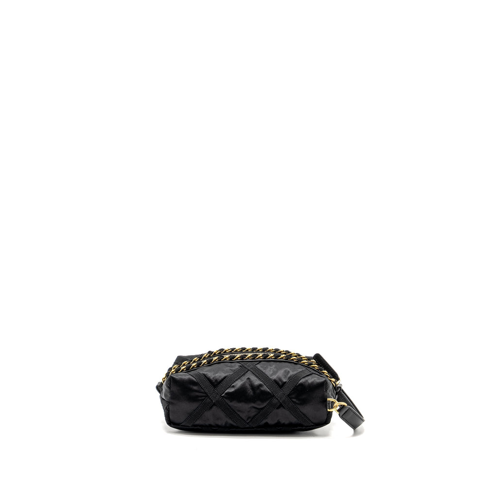 Chanel 22p Travel Pouch With Sleep Mask Nylon Black