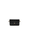 Chanel Classic Wallet on chain caviar black  (microchip)