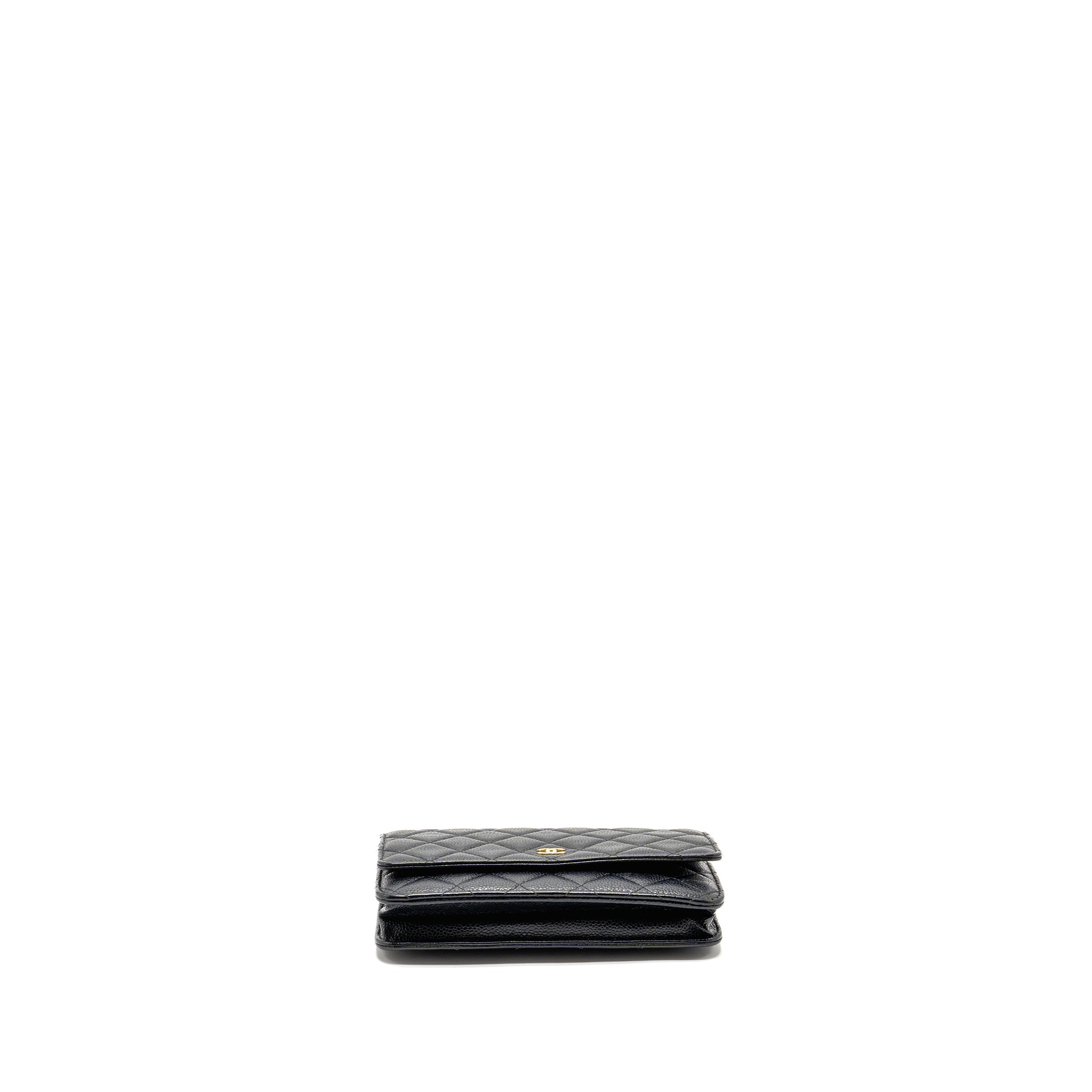 Chanel Classic Wallet On Chain Caviar Black