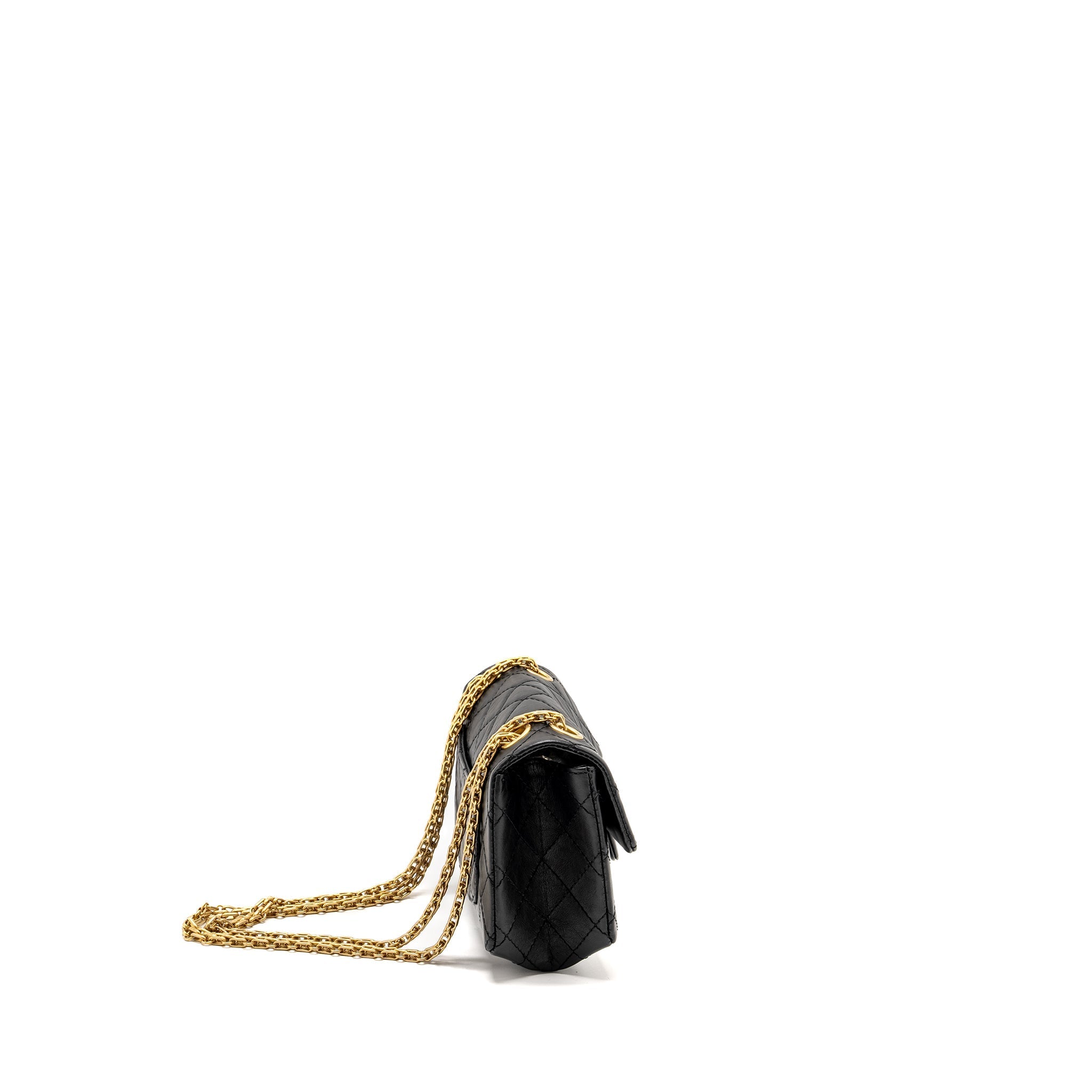 Chanel Mini 2.55 Reissue Aged Calfskin BLACK  (Microchip)