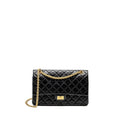 Chanel Large 2.55 226 Reissue Double Flap Bag Aged Calfskin Black