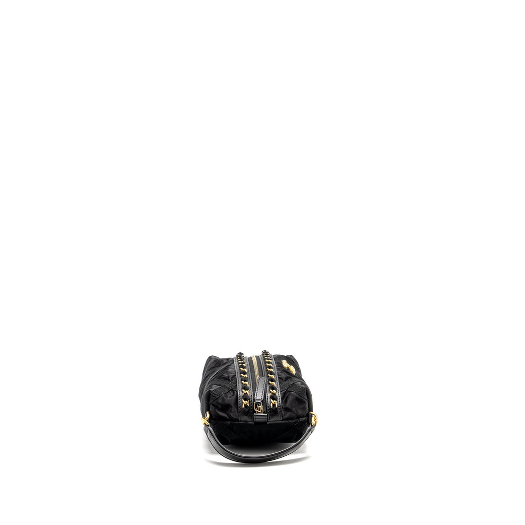 Chanel 22p Travel Pouch With Sleep Mask Nylon Black
