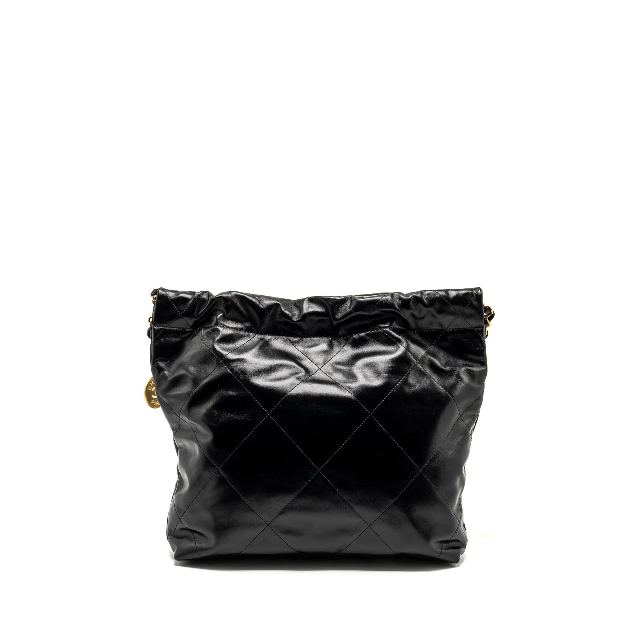 Chanel Small 22 Bag Shiny Calfskin BLACK  (Microchip)