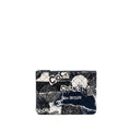 Chanel Coco Printed Medium 2.55 Reissue O-Case Pouch Fabric Black/White Ruthenium