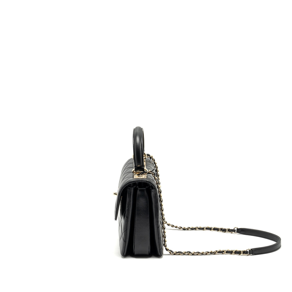 Chanel Small Trendy CC Flap Bag Lambskin Black L (Microchip)