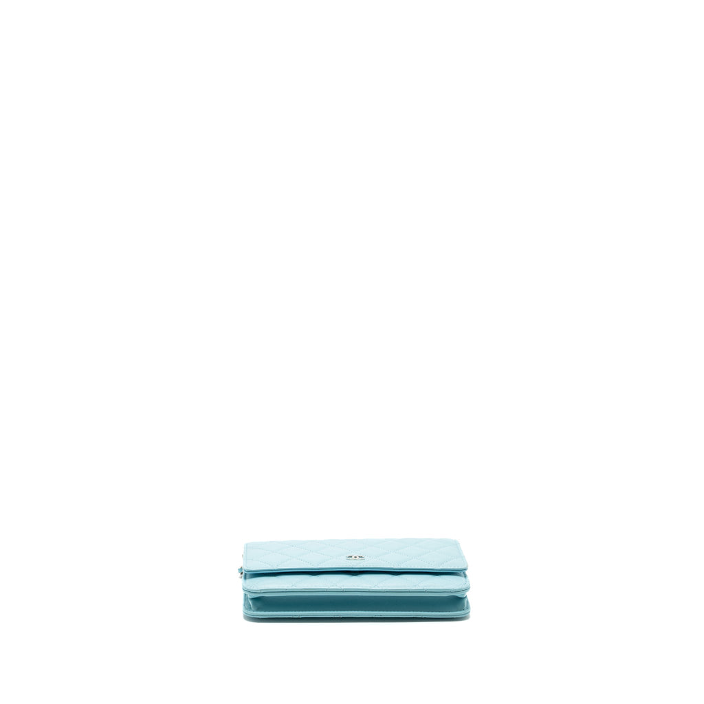Chanel Classic Wallet On Chain Lambskin Light Blue