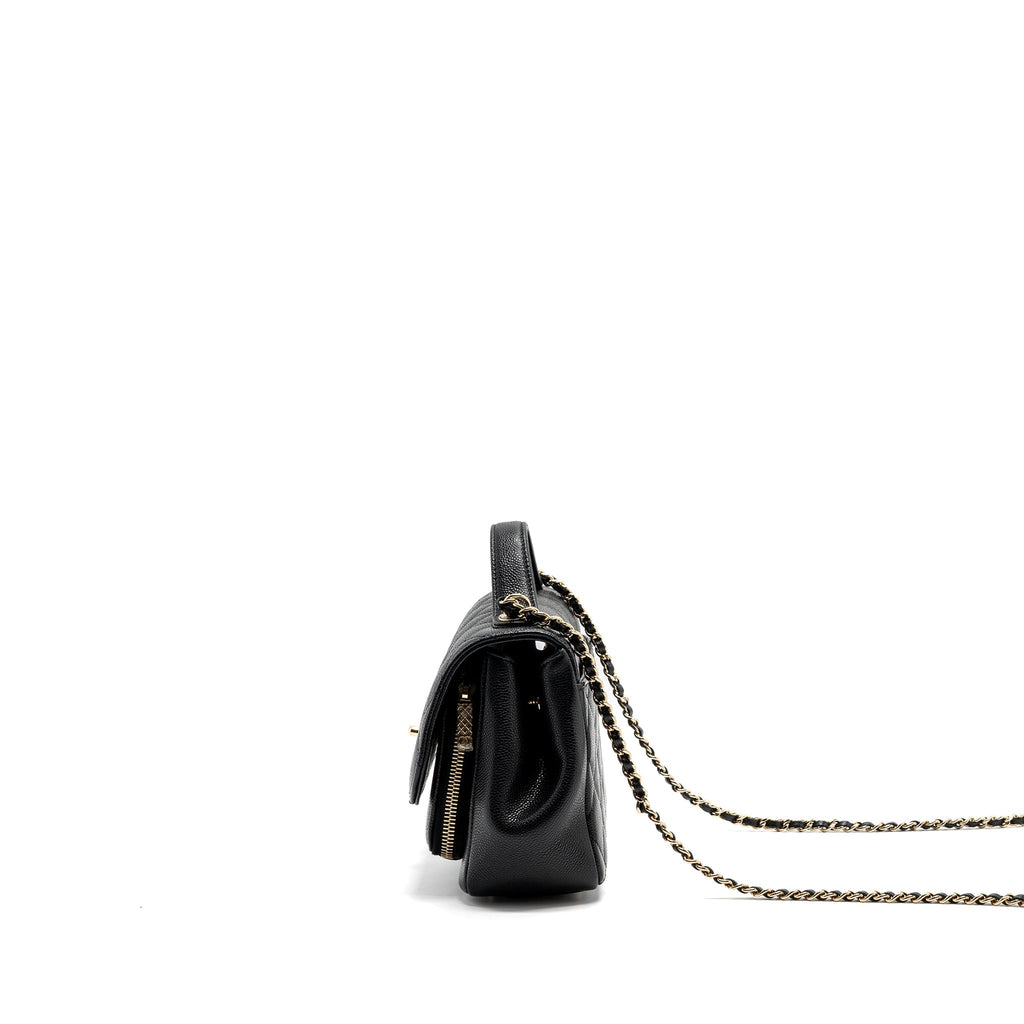 Chanel small business affinity caviar black L (microchip)
