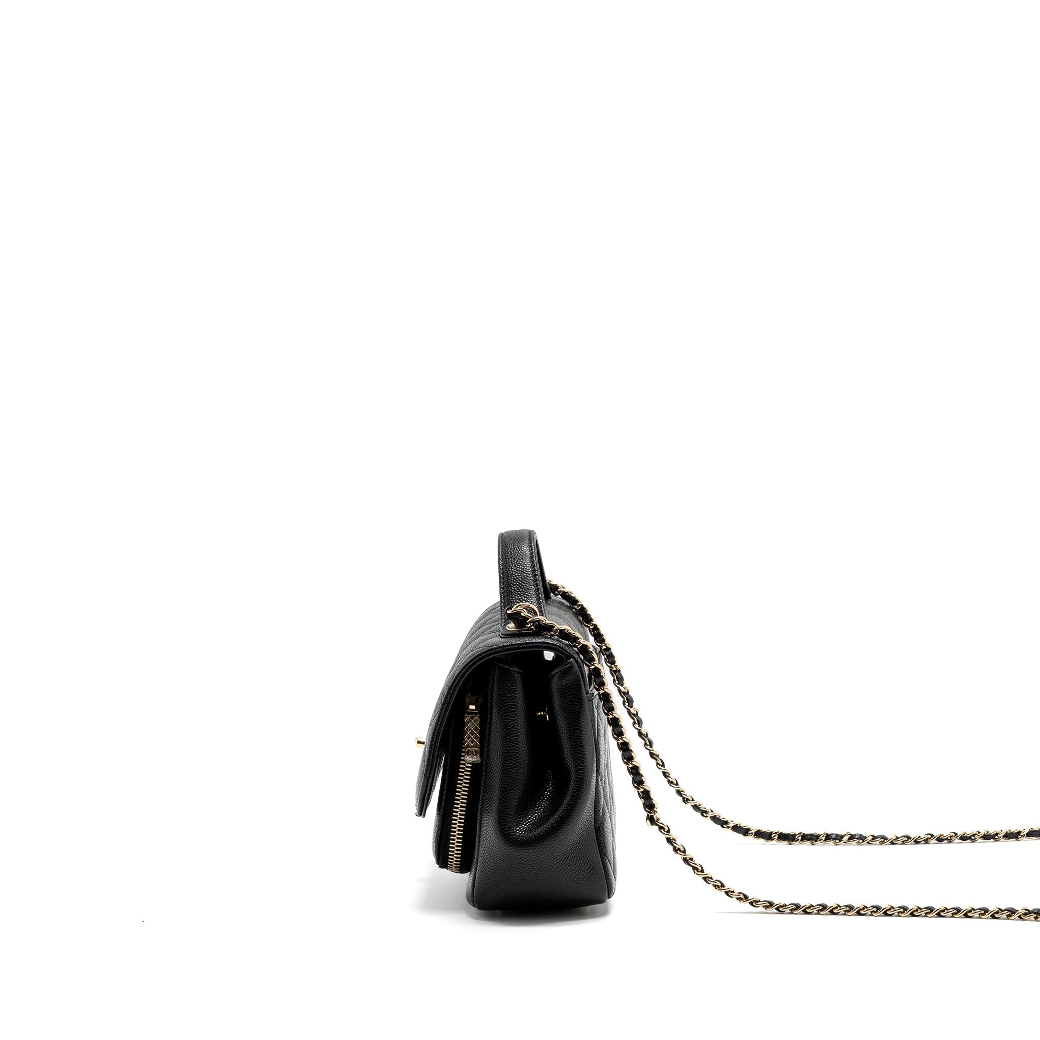 Chanel small business affinity caviar black L (microchip)