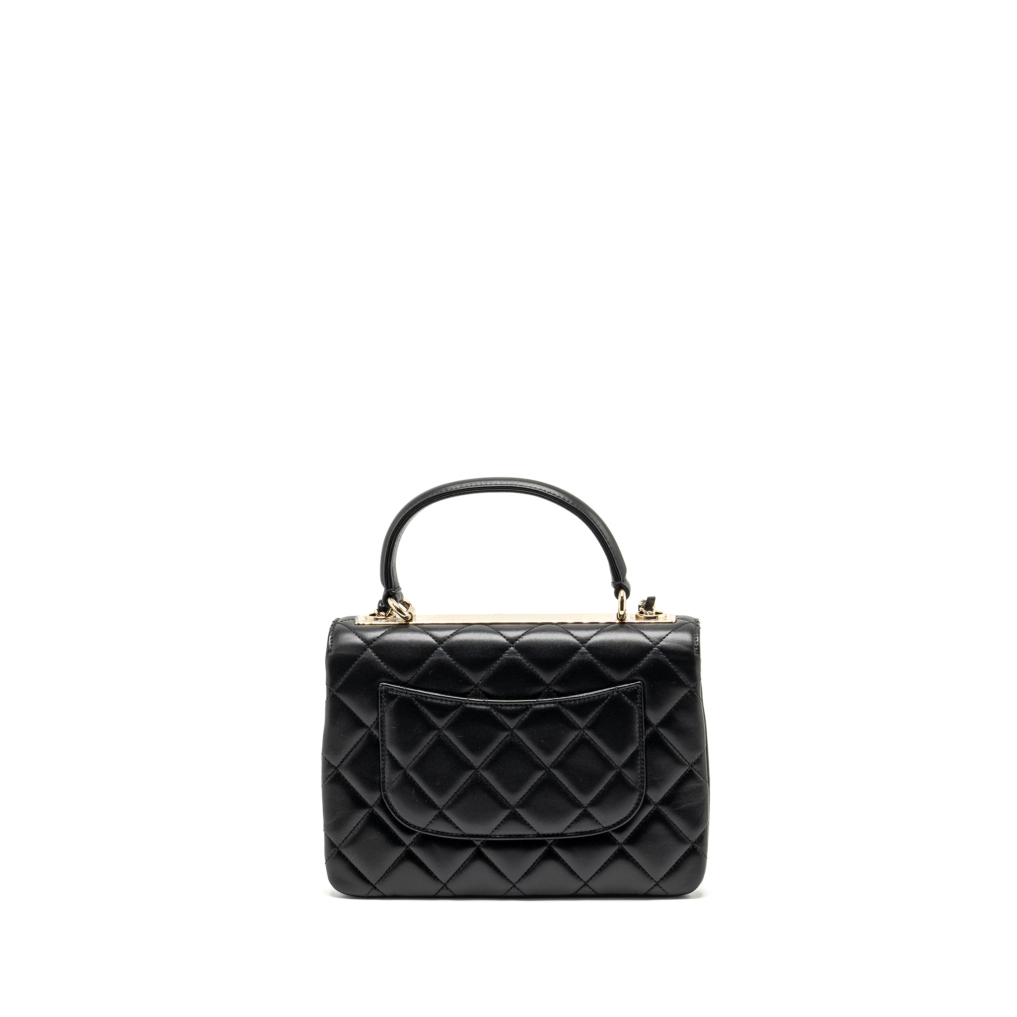 Chanel Small Trendy CC Flap Bag Lambskin Black L (Microchip)
