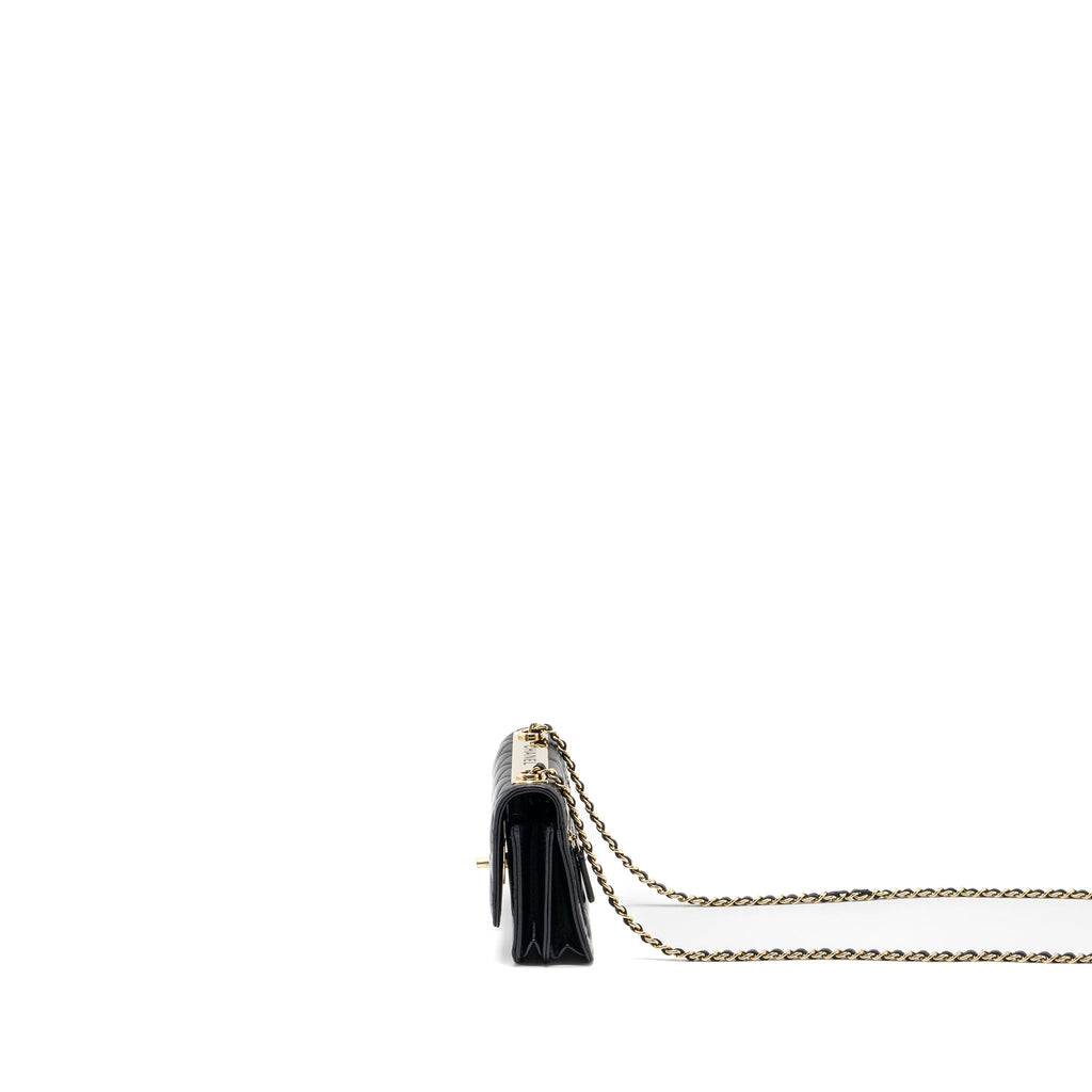 Chanel Mini Trendy CC Wallet on Chain Lambskin Black L