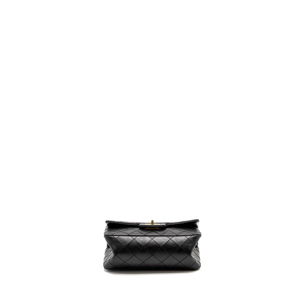 Chanel Mini 2.55 Reissue Aged Calfskin BLACK  (Microchip)