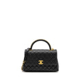 Chanel Medium Coco Handle Limited Edition Caviar Black  (microchip)
