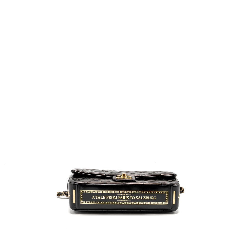 Chanel Limited Edition Quilted Flap Bag Shiny Calfskin Black