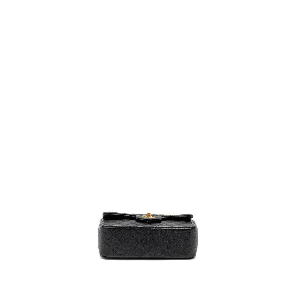 Chanel Top Handle Mini Rectangular Flap Bag Caviar BLACK