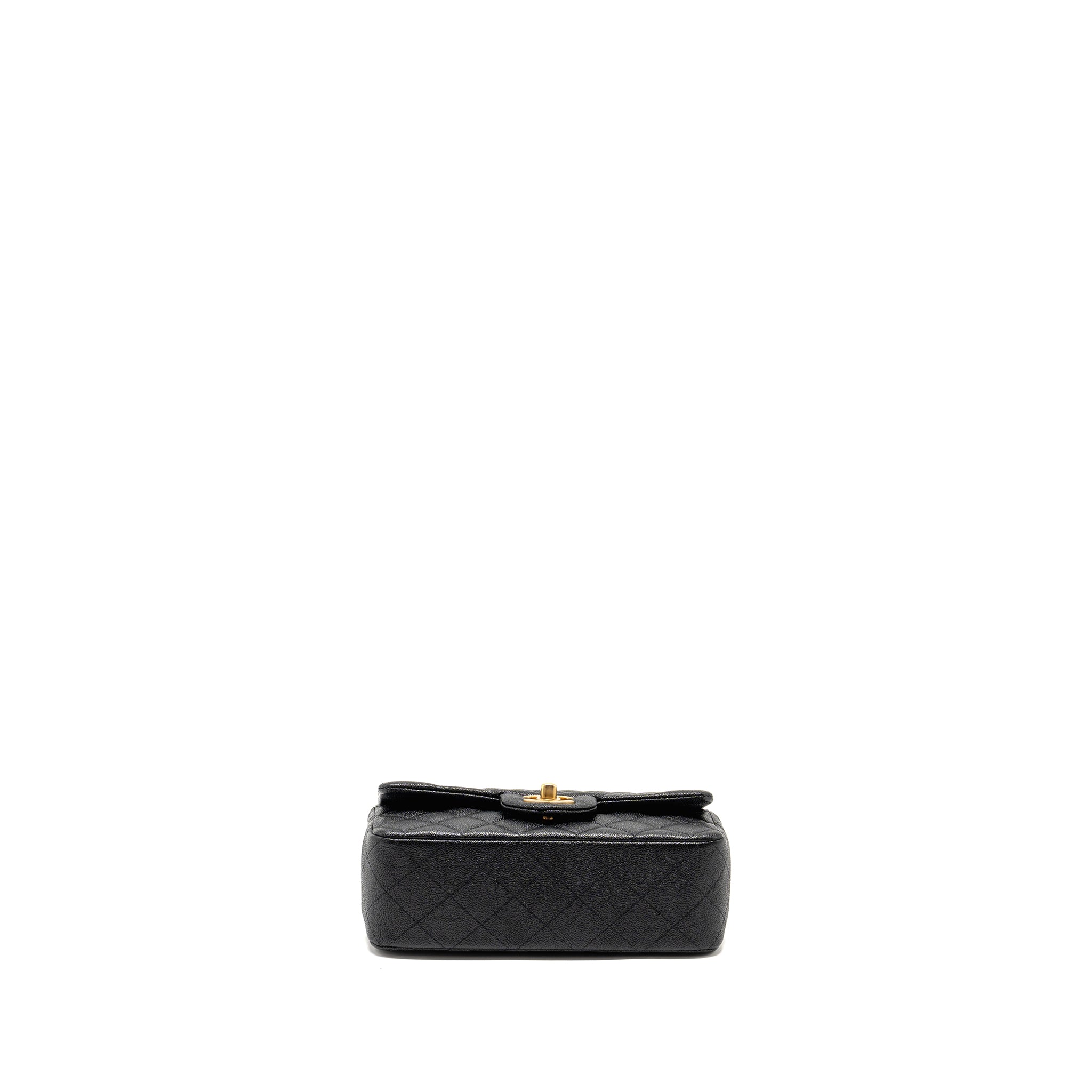 Chanel Top Handle Mini Rectangular Flap Bag Caviar BLACK