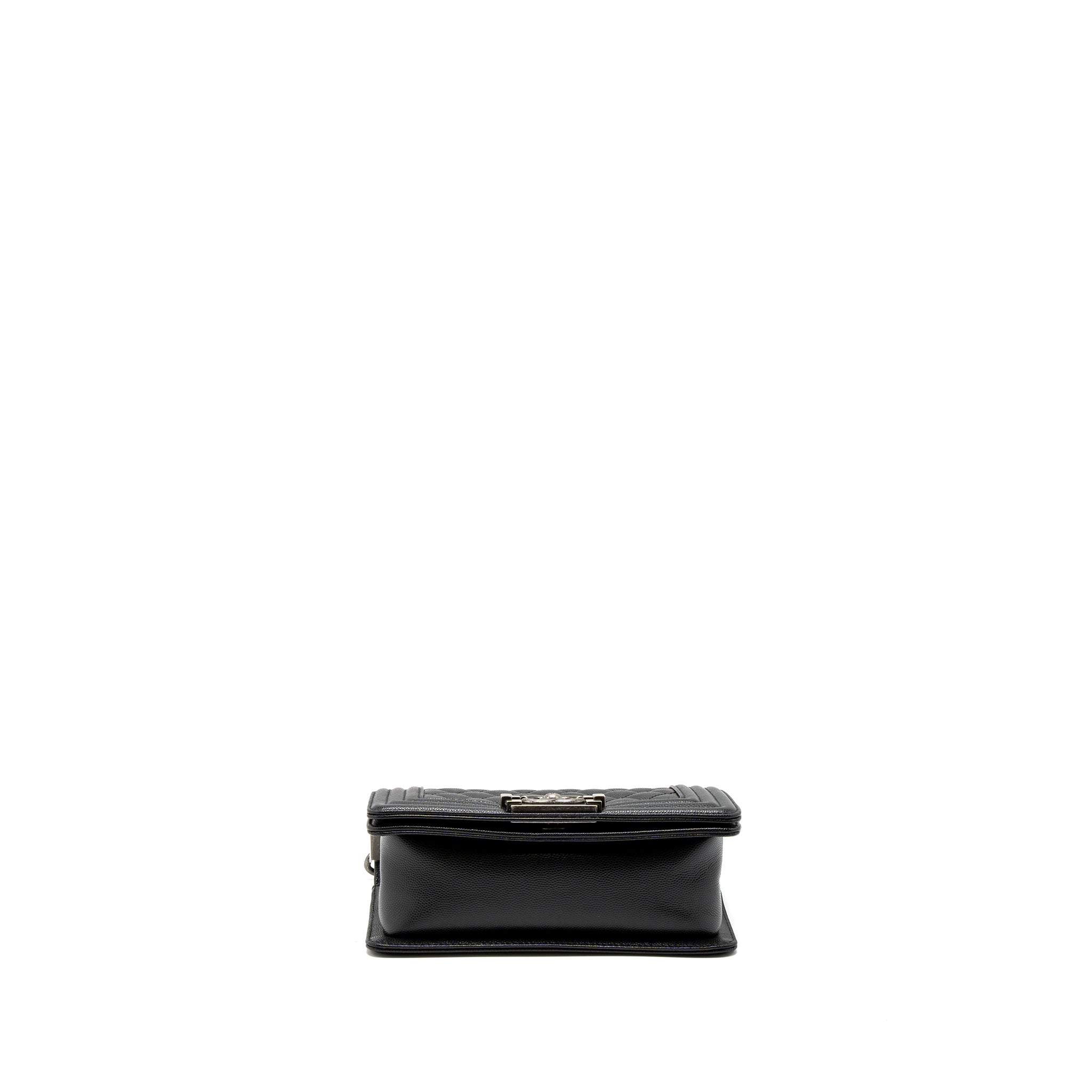 Chanel Small Boy Bag Caviar Black  (Microchip)