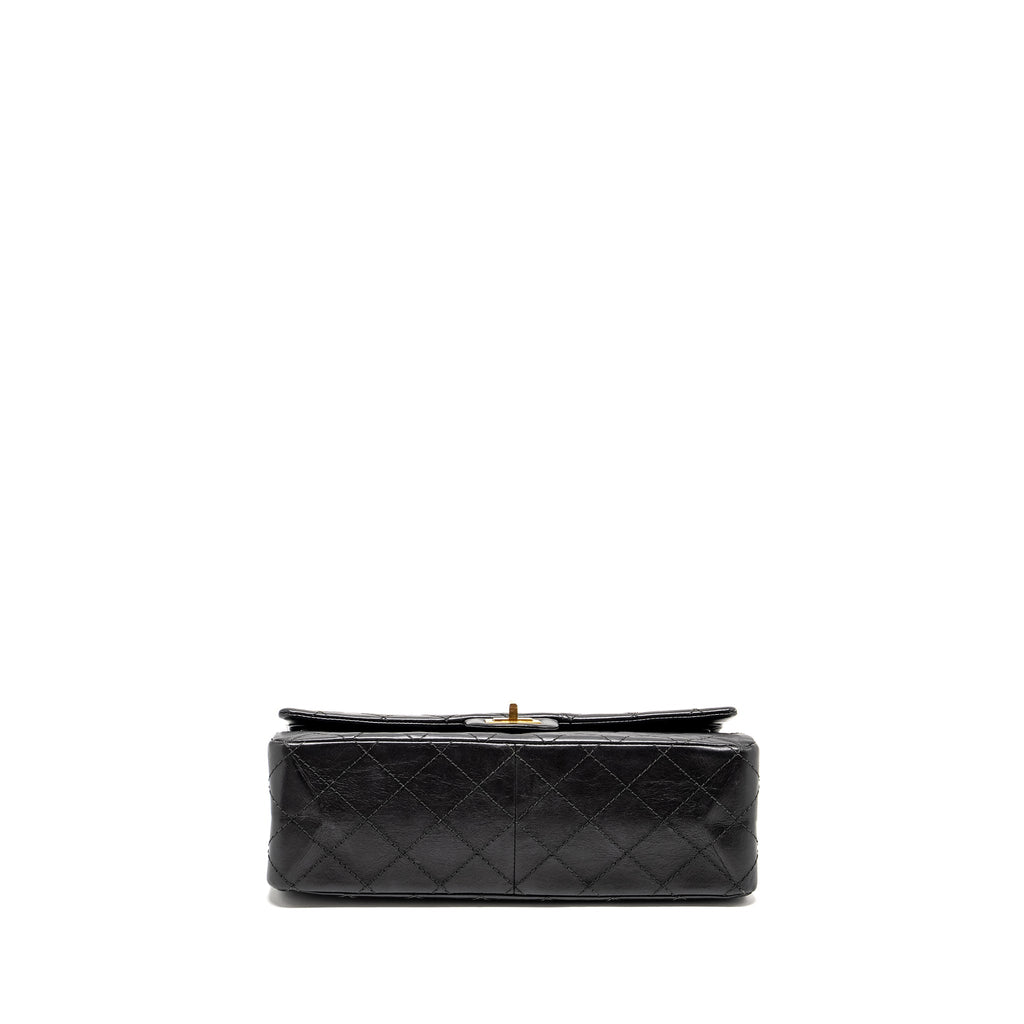 Chanel Large 2.55 226 Reissue Double Flap Bag Aged Calfskin Black
