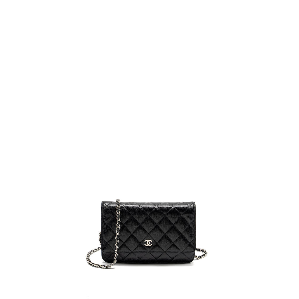 CHANEL Classic Wallet on Chain Caviar Black