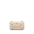 Chanel Medium Double Flap Bag Umbrella Rainbow Print Calfskin Multicolour