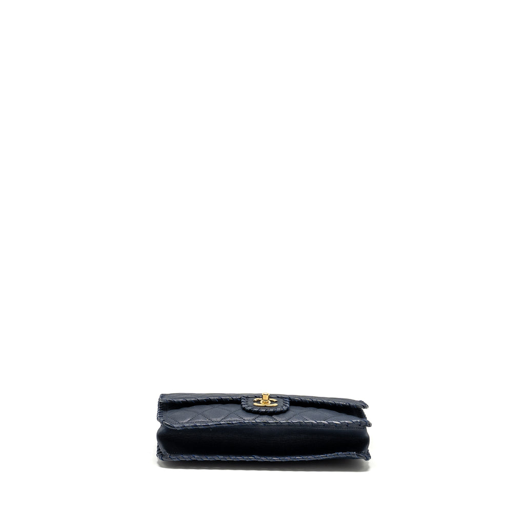 Chanel Seasonal Flap Bag Calfskin Navy