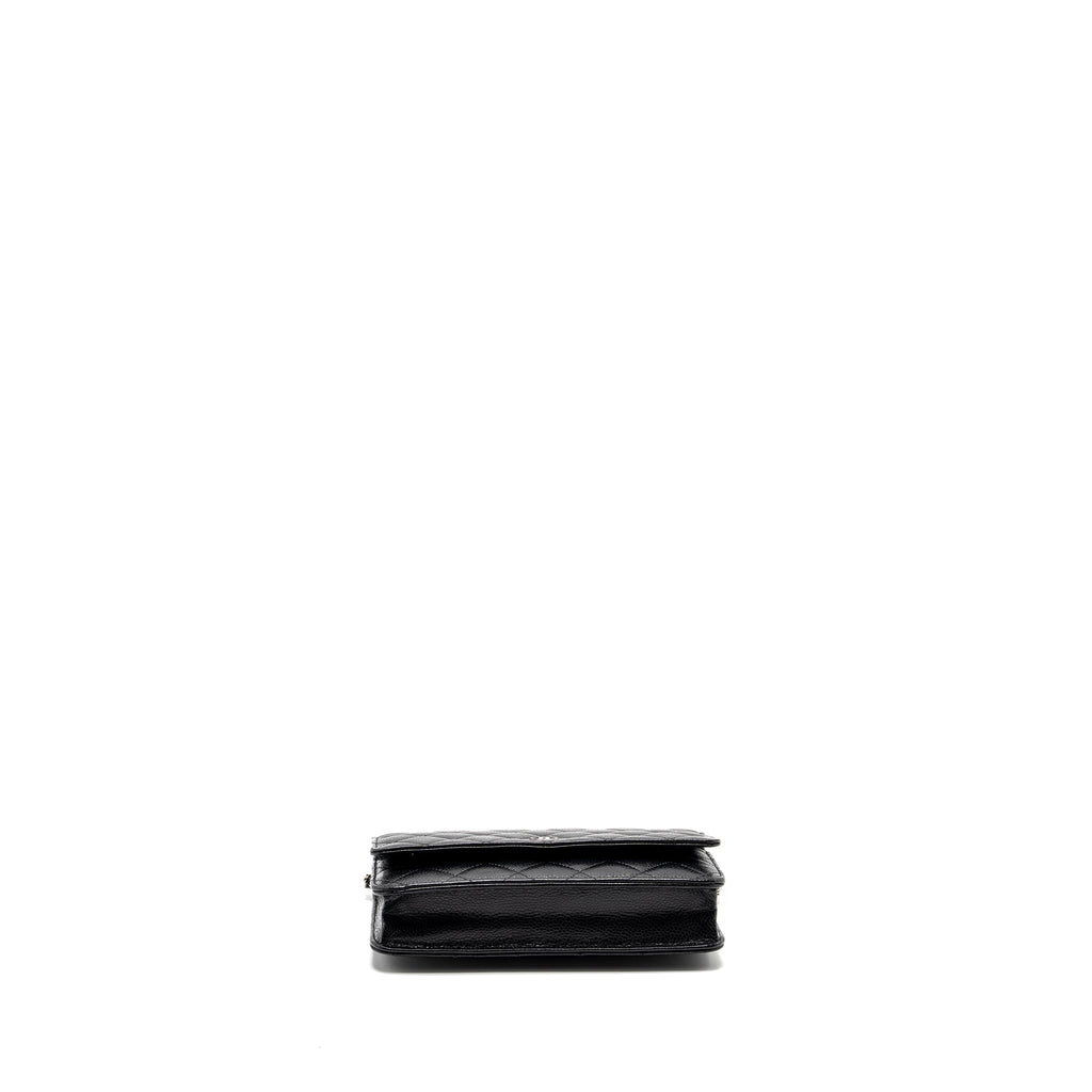 CHANEL Classic Wallet on Chain Caviar Black