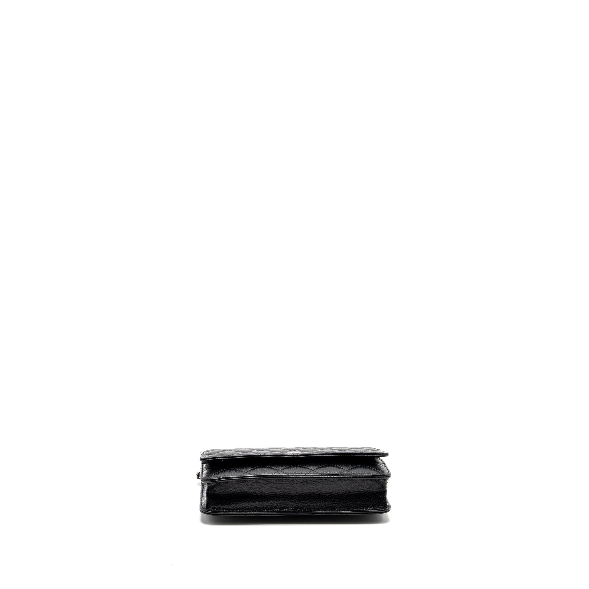 CHANEL Classic Wallet on Chain Caviar Black