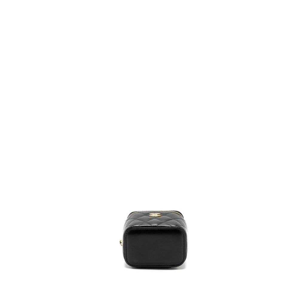 Chanel Top Handle Mini Vanity Lambskin Black