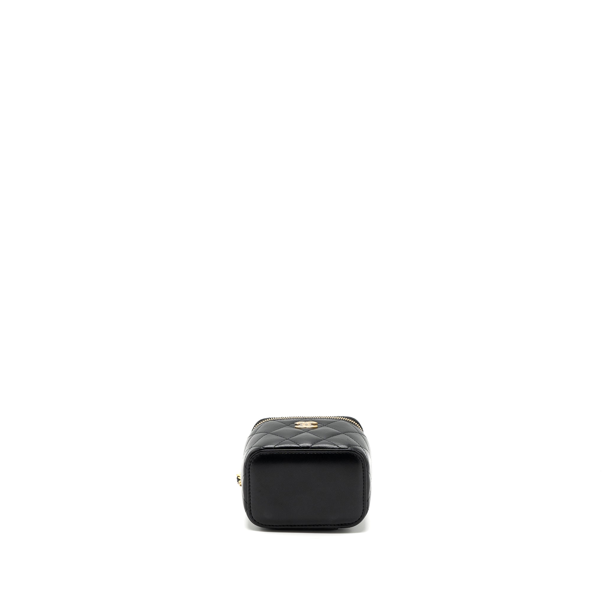 Chanel Top Handle Mini Vanity Lambskin Black