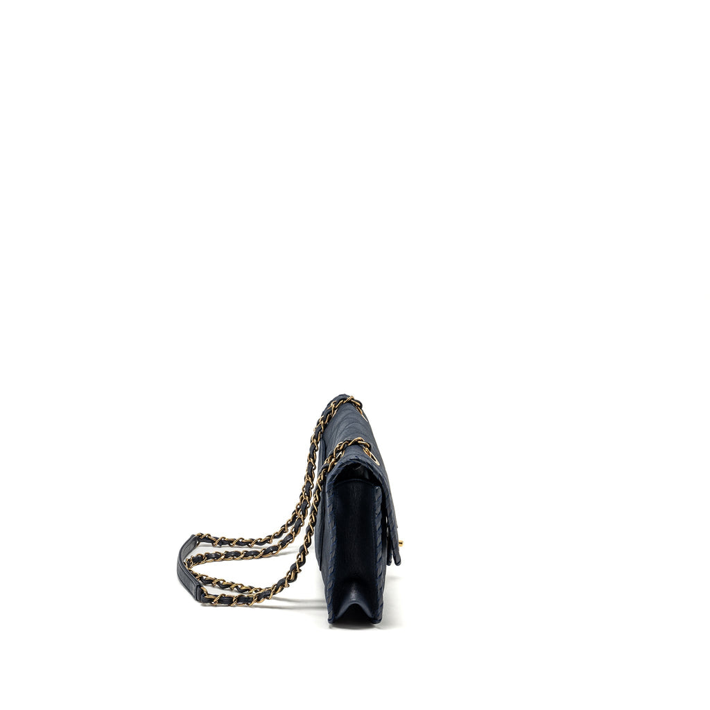 Chanel Seasonal Flap Bag Calfskin Navy