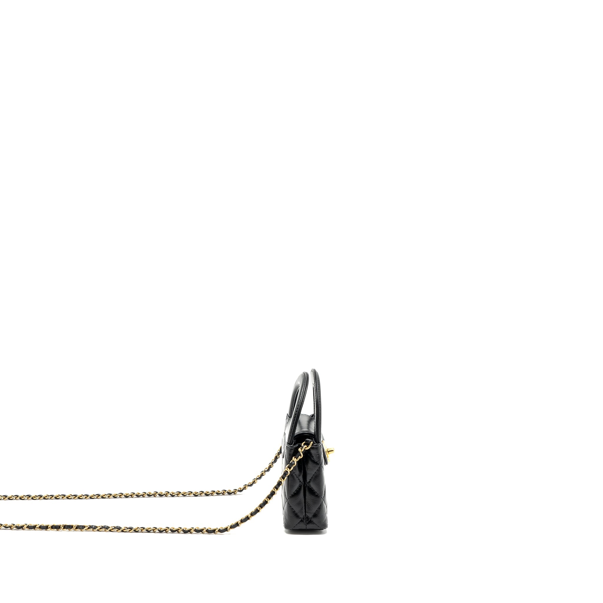 Chanel 23k Nano Shopping Tote Calfskin Black (microchip)