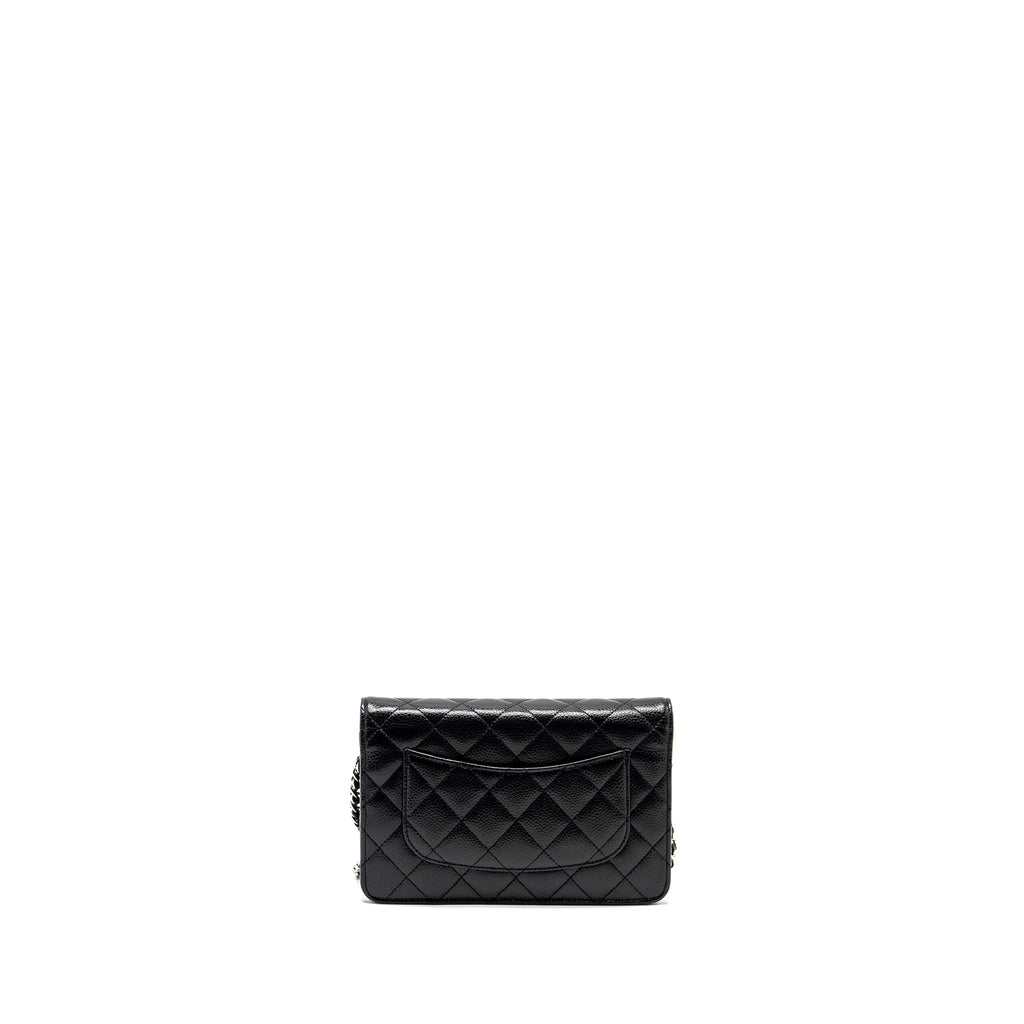 CHANEL Classic Wallet on Chain Caviar Black