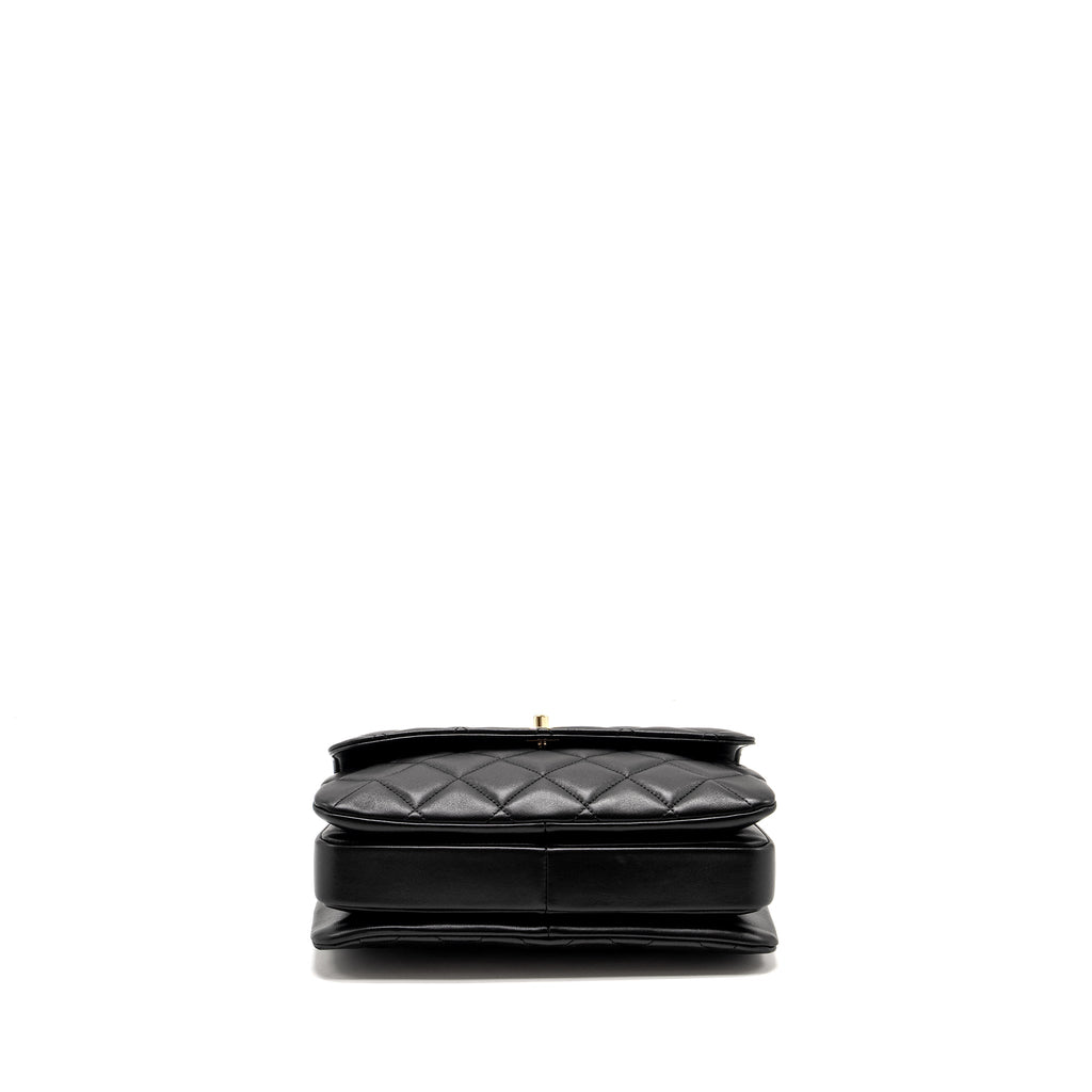 Chanel Top Handle Trendy CC Flap Bag Lambskin Black L