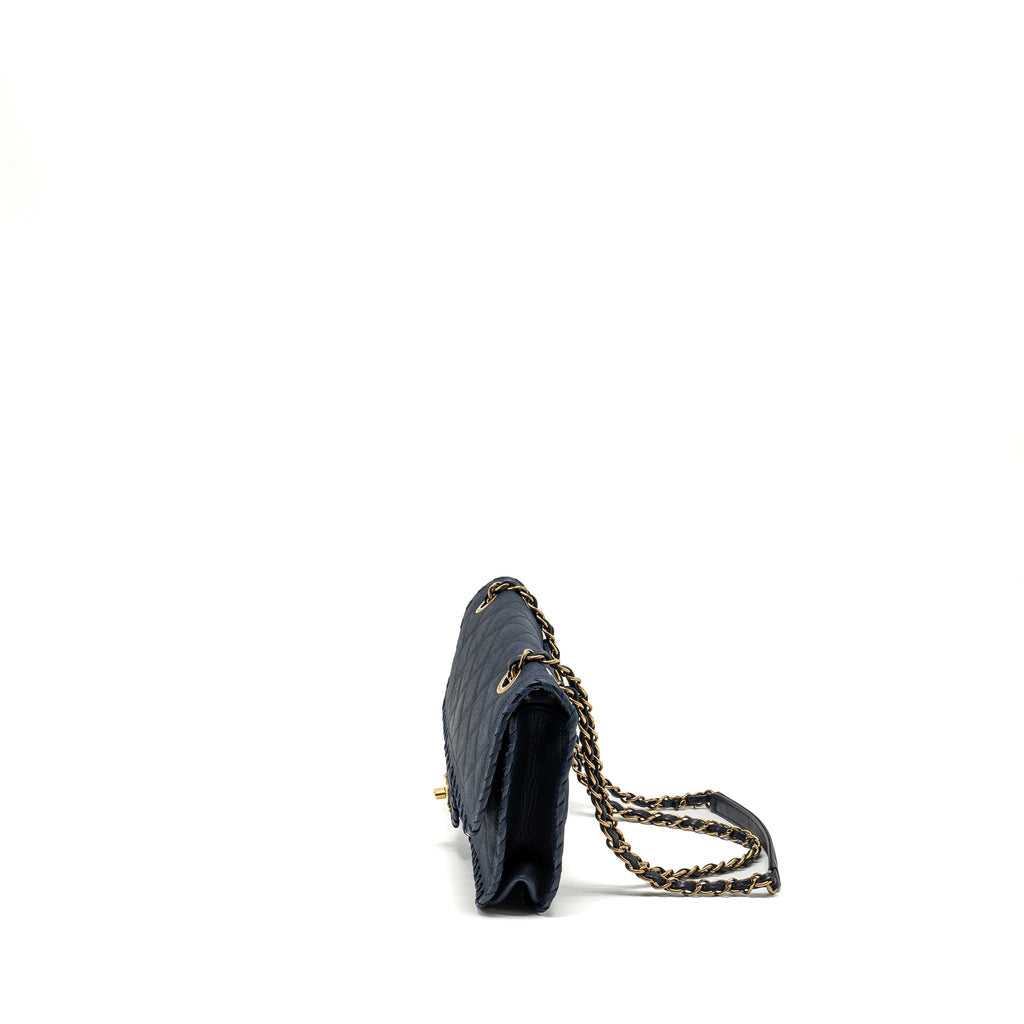 Chanel Seasonal Flap Bag Calfskin Navy