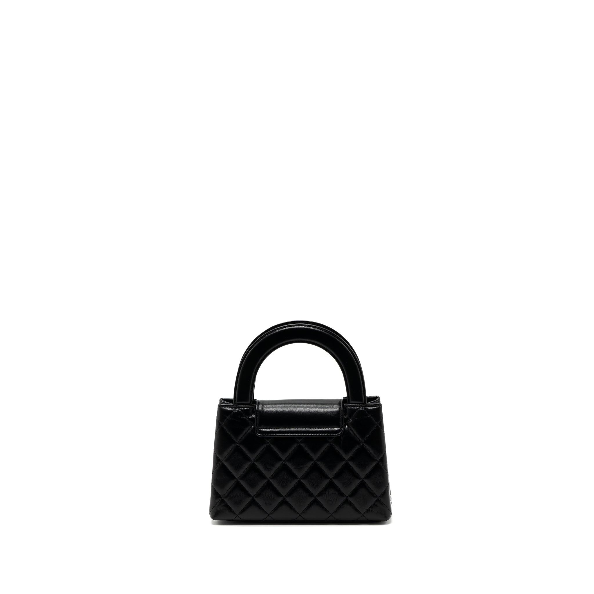 Chanel 23k Mini Shopping Bag Calfskin Black  (microchip)