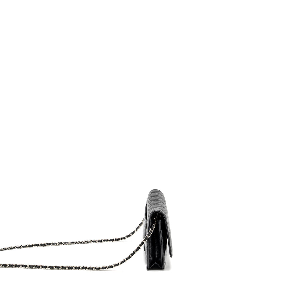 CHANEL Classic Wallet on Chain Caviar Black