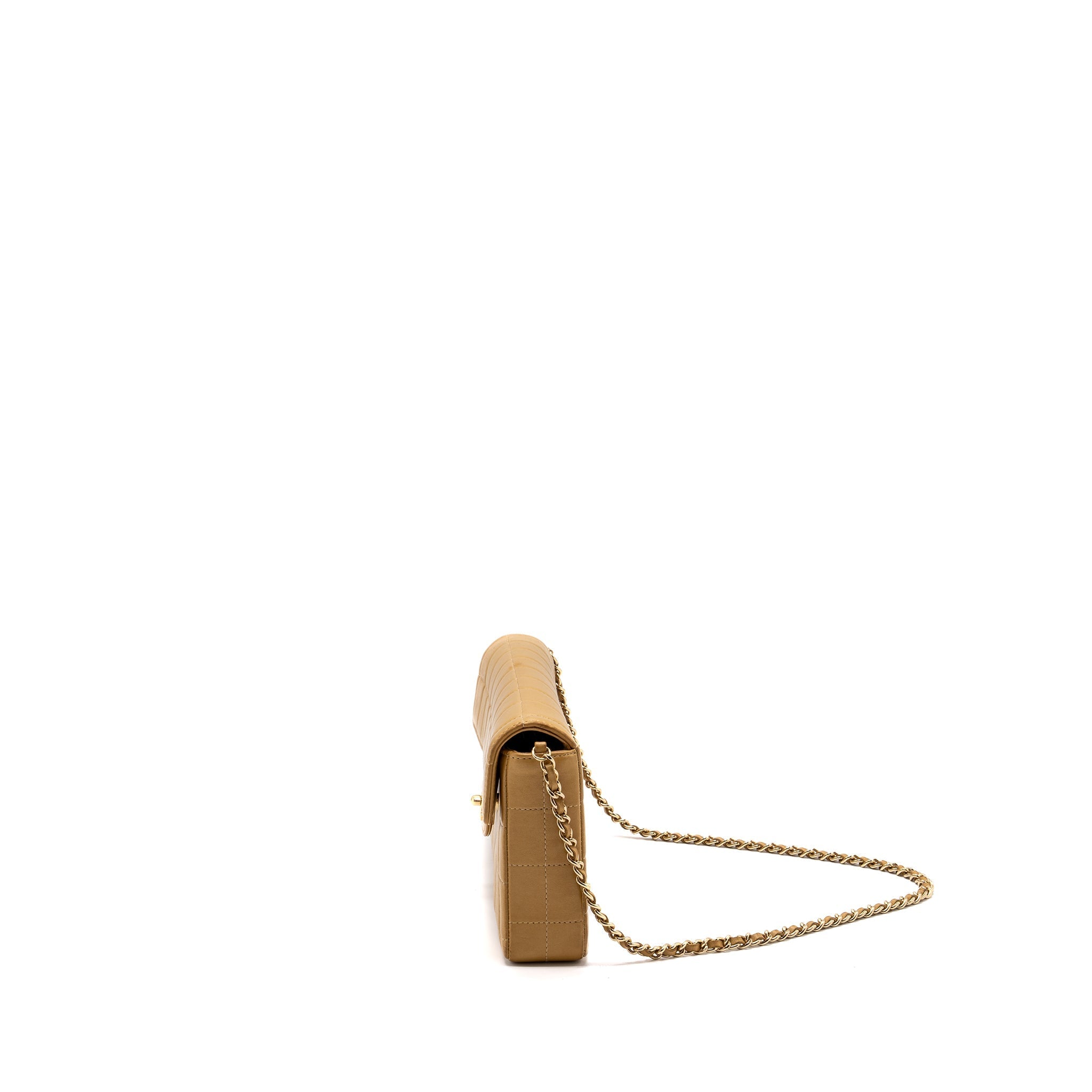 Chanel Vintage Flap Bag Dark Beige