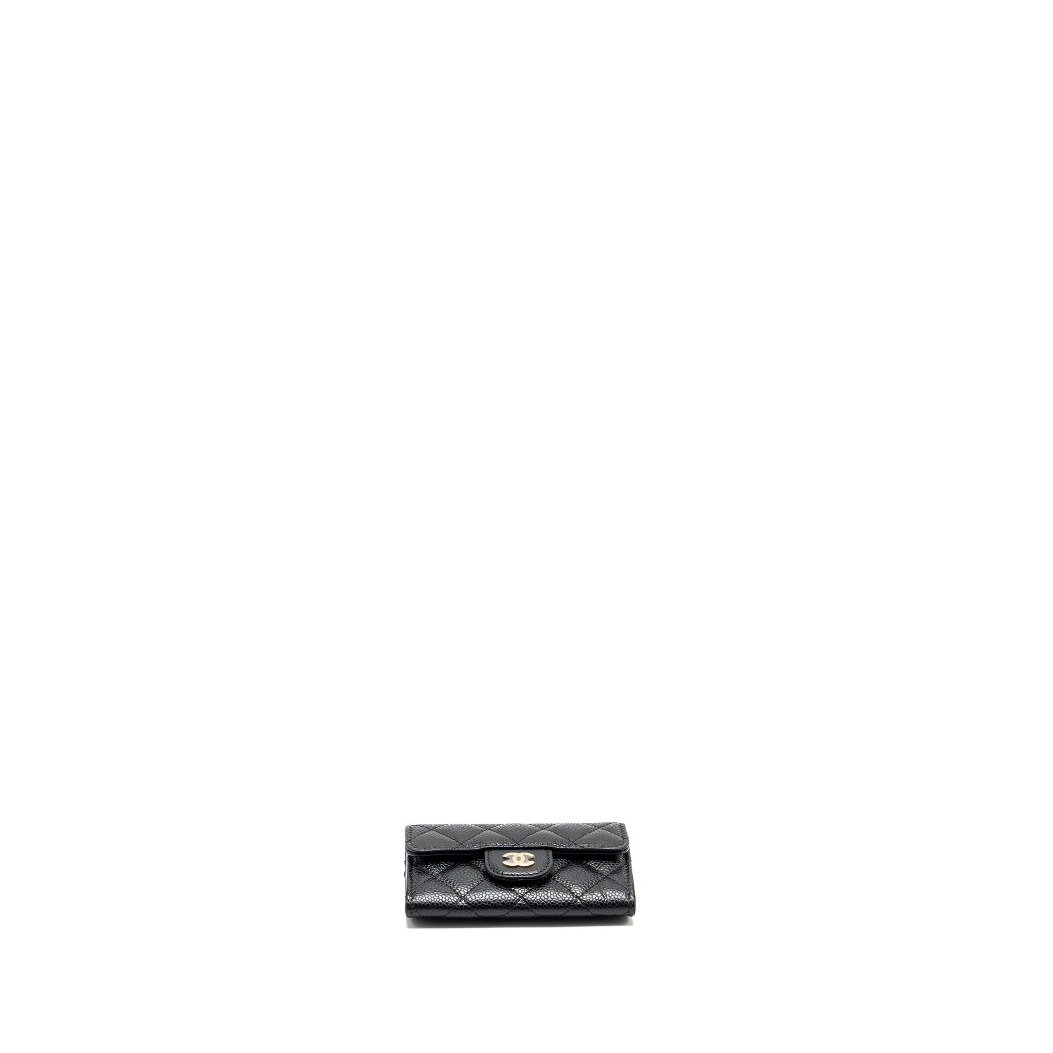Chanel Classic Flap Card Holder Caviar BLACK  (Microchip)